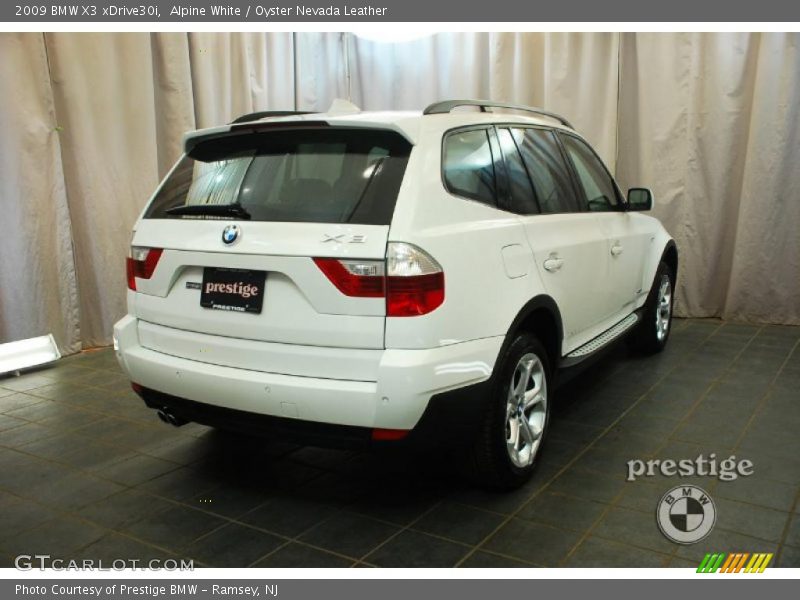 Alpine White / Oyster Nevada Leather 2009 BMW X3 xDrive30i