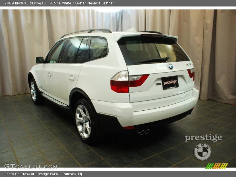 Alpine White / Oyster Nevada Leather 2009 BMW X3 xDrive30i