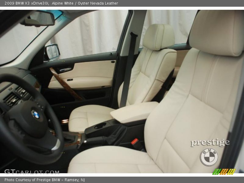 Alpine White / Oyster Nevada Leather 2009 BMW X3 xDrive30i