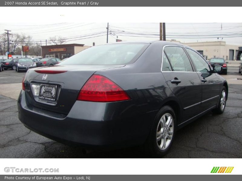 Graphite Pearl / Gray 2007 Honda Accord SE Sedan