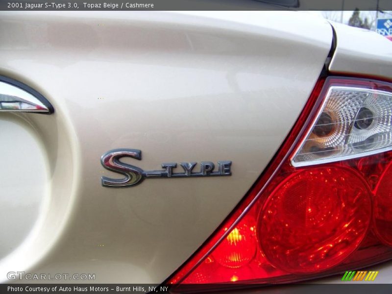 Topaz Beige / Cashmere 2001 Jaguar S-Type 3.0
