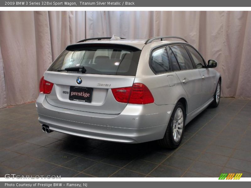 Titanium Silver Metallic / Black 2009 BMW 3 Series 328xi Sport Wagon