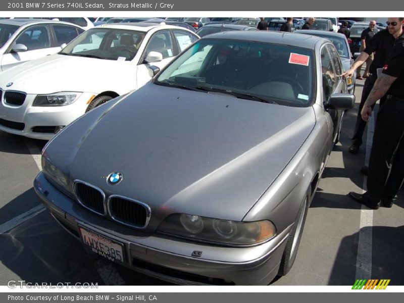 Stratus Metallic / Grey 2001 BMW 7 Series 740iL Sedan