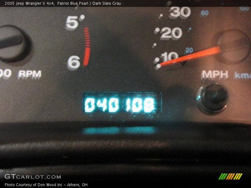 Patriot Blue Pearl / Dark Slate Gray 2005 Jeep Wrangler X 4x4