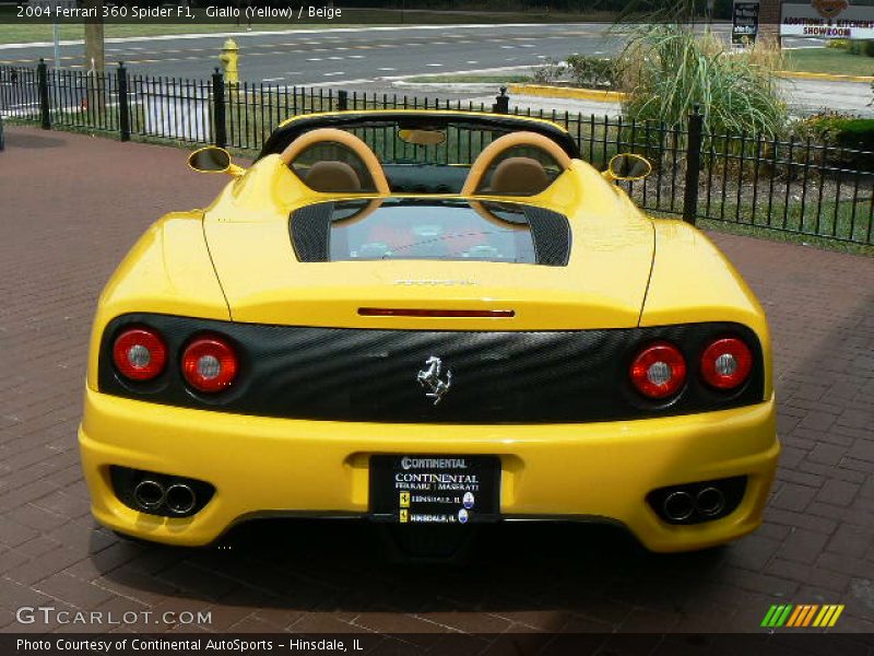 Giallo (Yellow) / Beige 2004 Ferrari 360 Spider F1
