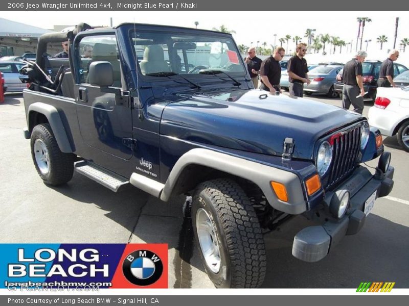 Midnight Blue Pearl / Khaki 2006 Jeep Wrangler Unlimited 4x4