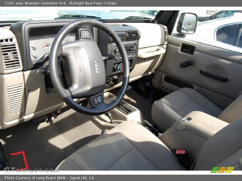 Midnight Blue Pearl / Khaki 2006 Jeep Wrangler Unlimited 4x4