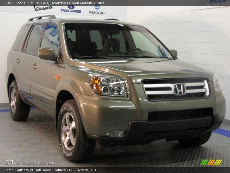 Aberdeen Green Metallic / Olive 2007 Honda Pilot EX 4WD