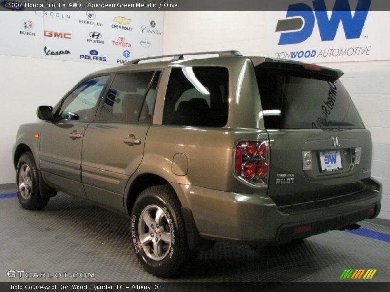 Aberdeen Green Metallic / Olive 2007 Honda Pilot EX 4WD