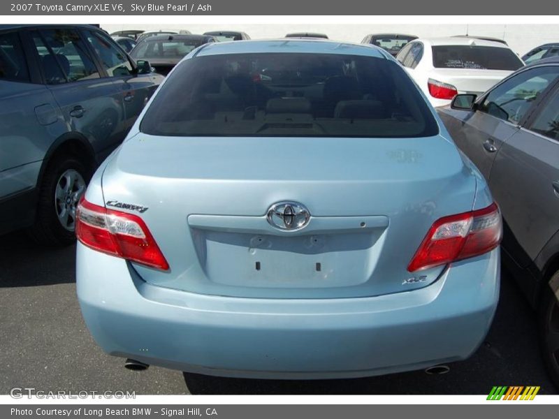 Sky Blue Pearl / Ash 2007 Toyota Camry XLE V6