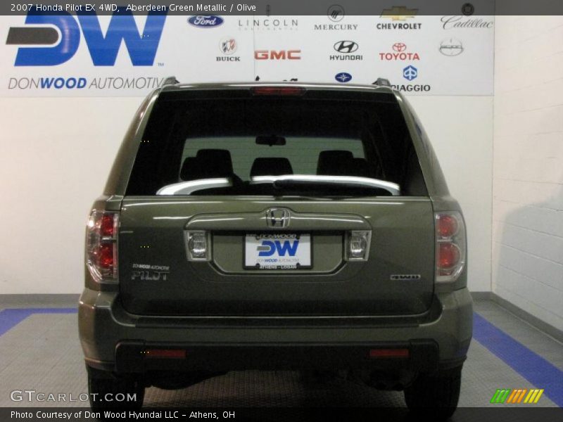 Aberdeen Green Metallic / Olive 2007 Honda Pilot EX 4WD
