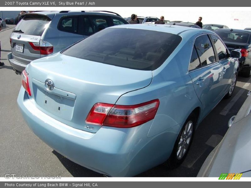 Sky Blue Pearl / Ash 2007 Toyota Camry XLE V6