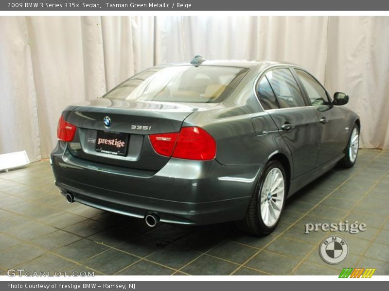 Tasman Green Metallic / Beige 2009 BMW 3 Series 335xi Sedan