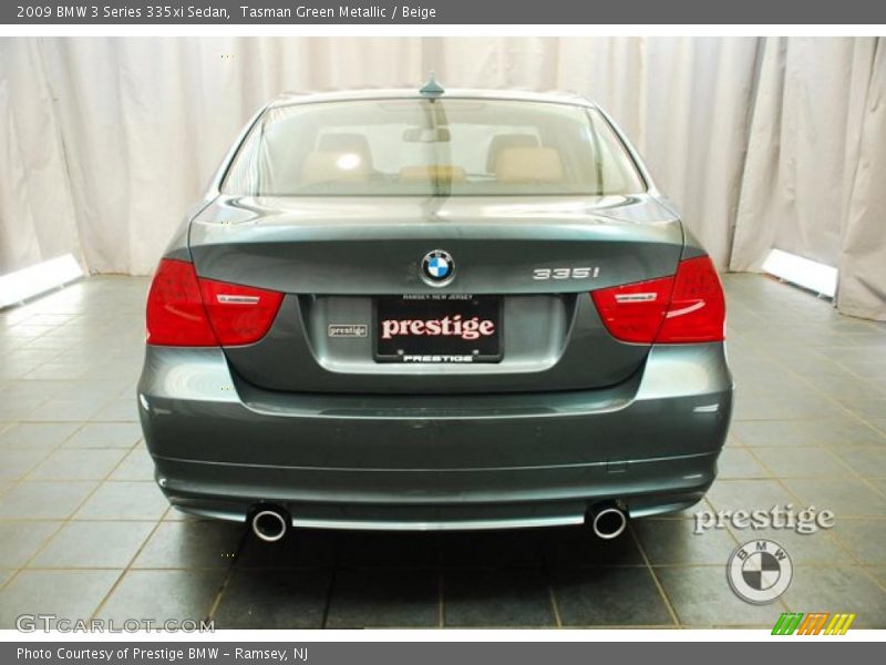 Tasman Green Metallic / Beige 2009 BMW 3 Series 335xi Sedan
