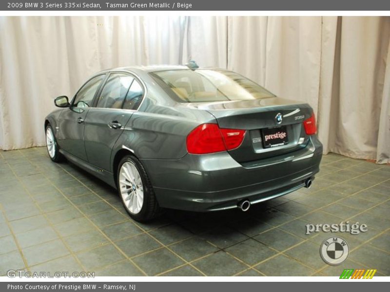 Tasman Green Metallic / Beige 2009 BMW 3 Series 335xi Sedan