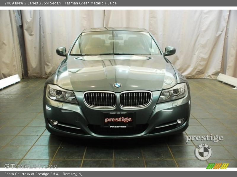 Tasman Green Metallic / Beige 2009 BMW 3 Series 335xi Sedan