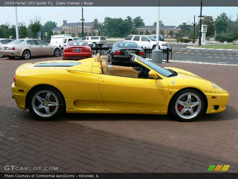Giallo (Yellow) / Beige 2004 Ferrari 360 Spider F1
