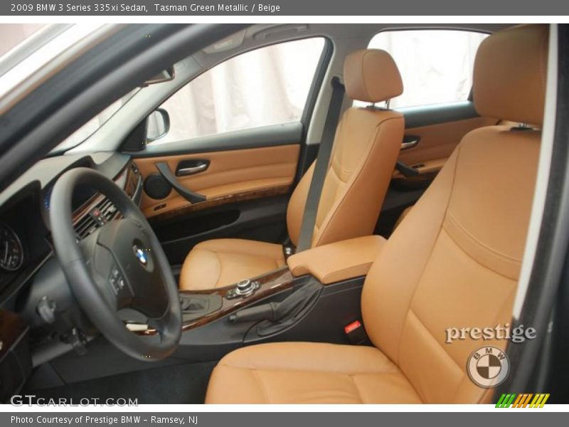 Tasman Green Metallic / Beige 2009 BMW 3 Series 335xi Sedan