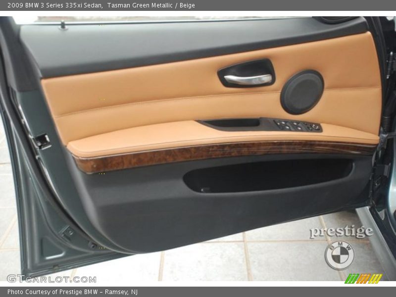 Tasman Green Metallic / Beige 2009 BMW 3 Series 335xi Sedan