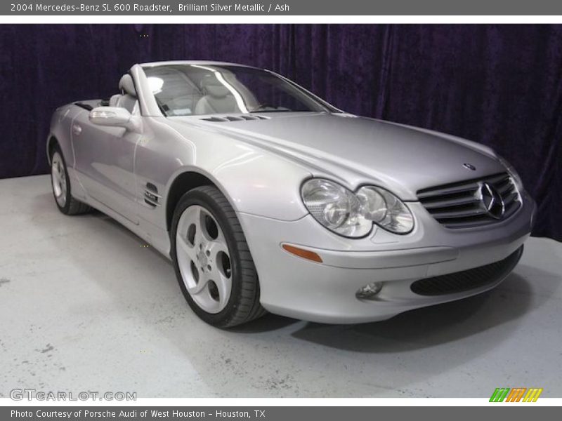 Brilliant Silver Metallic / Ash 2004 Mercedes-Benz SL 600 Roadster