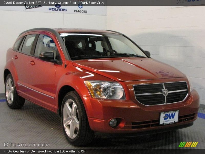 Sunburst Orange Pearl / Dark Slate Gray 2008 Dodge Caliber R/T
