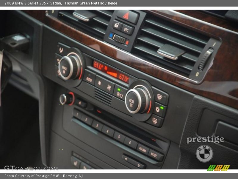 Tasman Green Metallic / Beige 2009 BMW 3 Series 335xi Sedan
