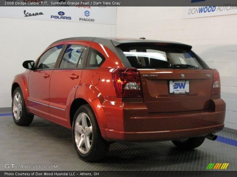 Sunburst Orange Pearl / Dark Slate Gray 2008 Dodge Caliber R/T