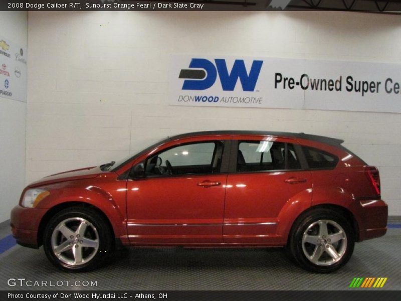 Sunburst Orange Pearl / Dark Slate Gray 2008 Dodge Caliber R/T