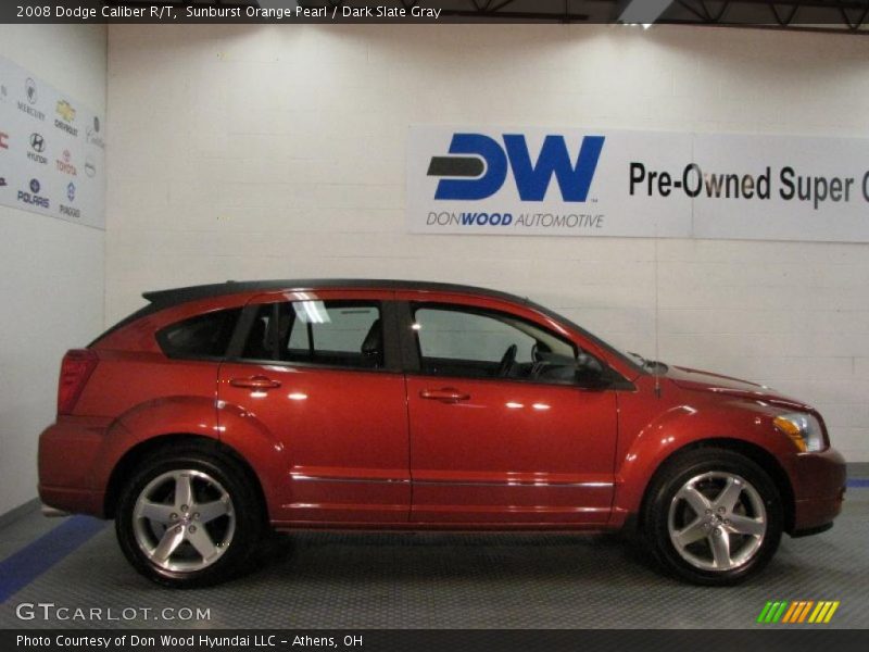 Sunburst Orange Pearl / Dark Slate Gray 2008 Dodge Caliber R/T