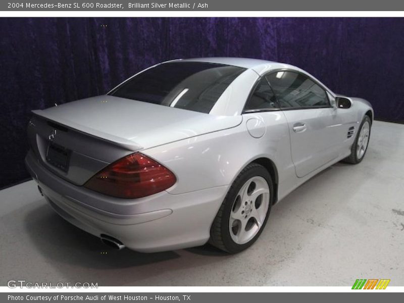 Brilliant Silver Metallic / Ash 2004 Mercedes-Benz SL 600 Roadster