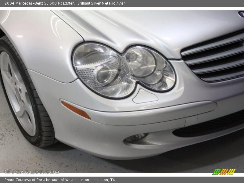 Brilliant Silver Metallic / Ash 2004 Mercedes-Benz SL 600 Roadster