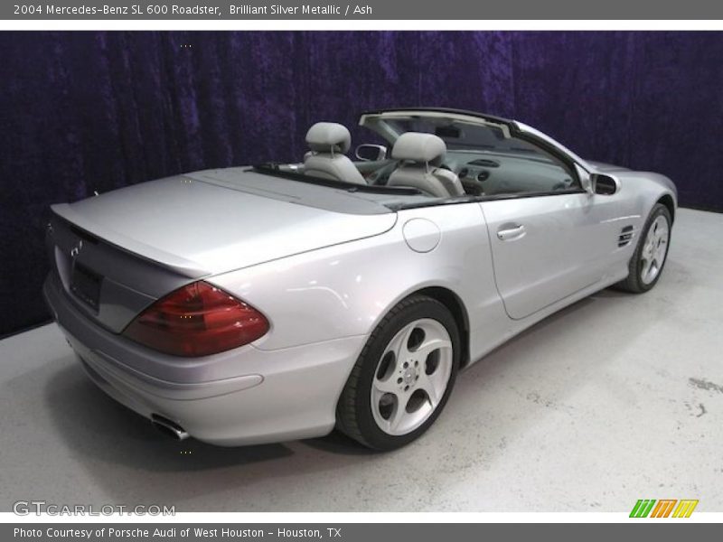 Brilliant Silver Metallic / Ash 2004 Mercedes-Benz SL 600 Roadster