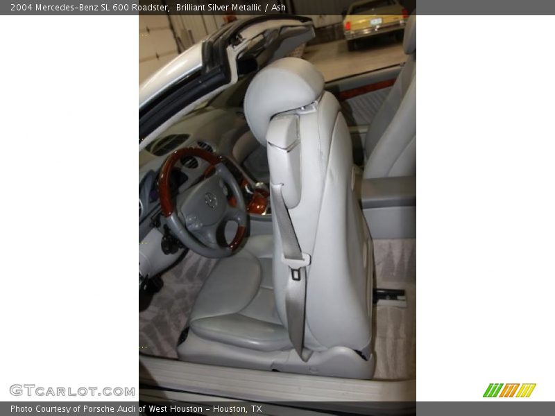 Brilliant Silver Metallic / Ash 2004 Mercedes-Benz SL 600 Roadster