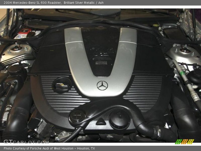 Brilliant Silver Metallic / Ash 2004 Mercedes-Benz SL 600 Roadster