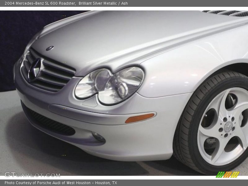 Brilliant Silver Metallic / Ash 2004 Mercedes-Benz SL 600 Roadster