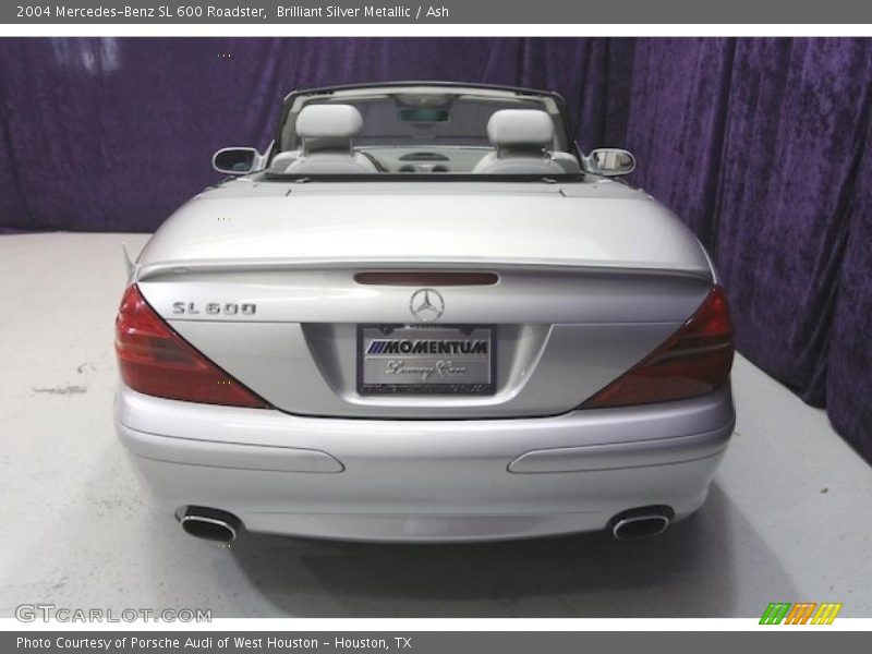 Brilliant Silver Metallic / Ash 2004 Mercedes-Benz SL 600 Roadster