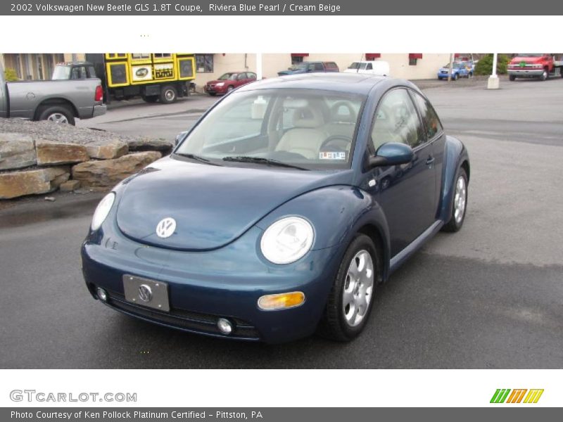 Riviera Blue Pearl / Cream Beige 2002 Volkswagen New Beetle GLS 1.8T Coupe