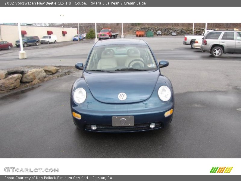 Riviera Blue Pearl / Cream Beige 2002 Volkswagen New Beetle GLS 1.8T Coupe