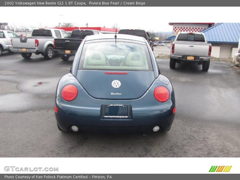 Riviera Blue Pearl / Cream Beige 2002 Volkswagen New Beetle GLS 1.8T Coupe