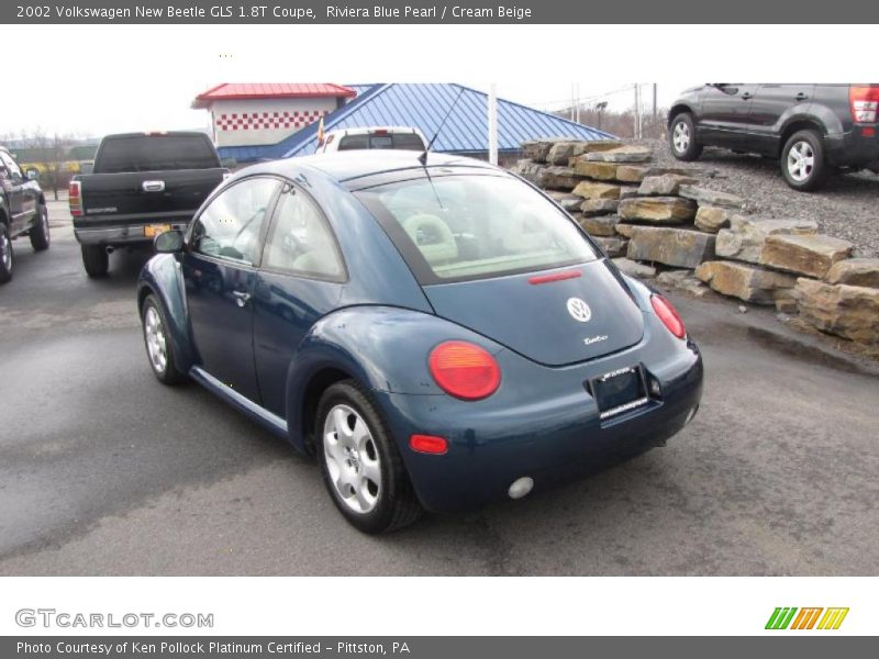 Riviera Blue Pearl / Cream Beige 2002 Volkswagen New Beetle GLS 1.8T Coupe