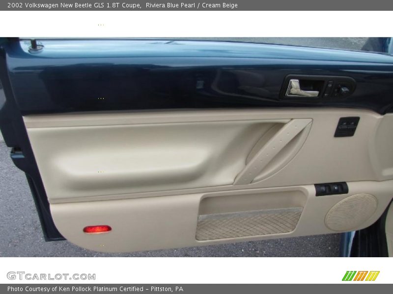 Riviera Blue Pearl / Cream Beige 2002 Volkswagen New Beetle GLS 1.8T Coupe
