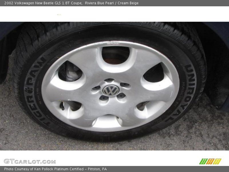 Riviera Blue Pearl / Cream Beige 2002 Volkswagen New Beetle GLS 1.8T Coupe