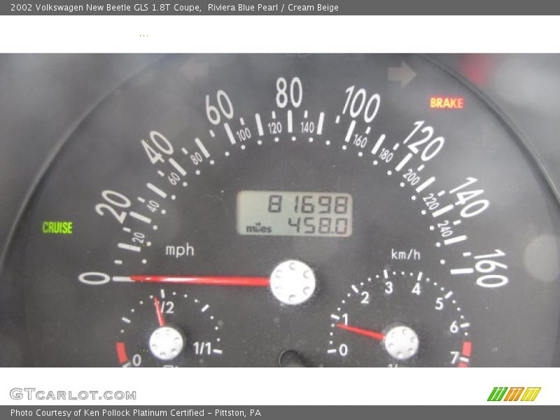 Riviera Blue Pearl / Cream Beige 2002 Volkswagen New Beetle GLS 1.8T Coupe