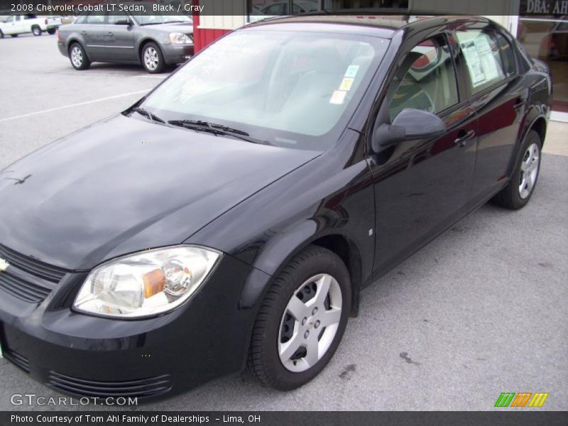 Black / Gray 2008 Chevrolet Cobalt LT Sedan