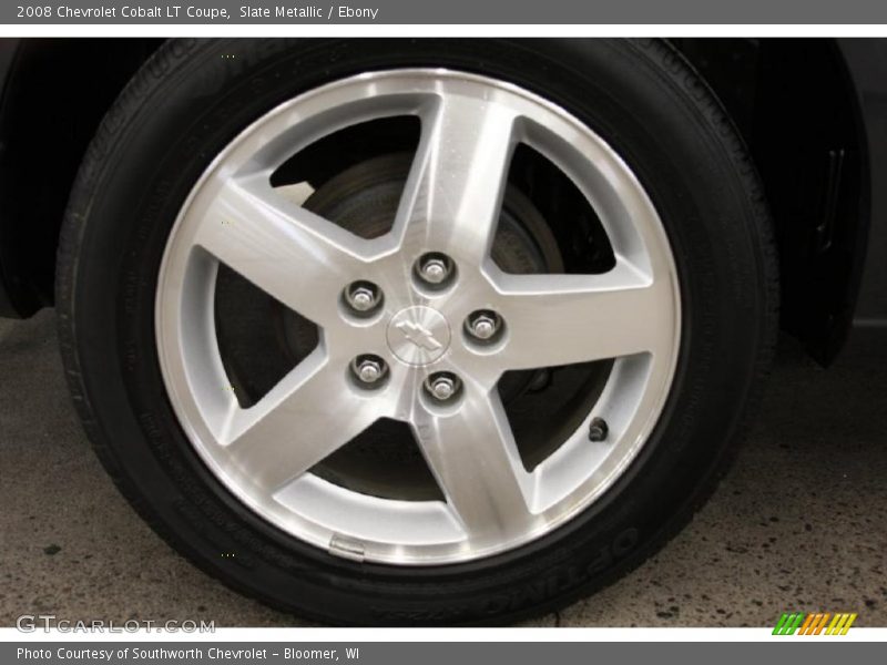 Slate Metallic / Ebony 2008 Chevrolet Cobalt LT Coupe