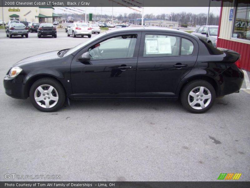 Black / Gray 2008 Chevrolet Cobalt LT Sedan