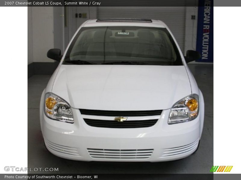 Summit White / Gray 2007 Chevrolet Cobalt LS Coupe