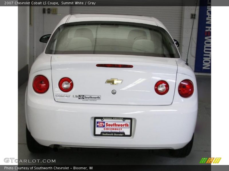Summit White / Gray 2007 Chevrolet Cobalt LS Coupe