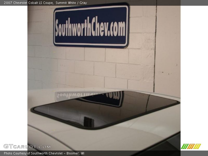 Summit White / Gray 2007 Chevrolet Cobalt LS Coupe
