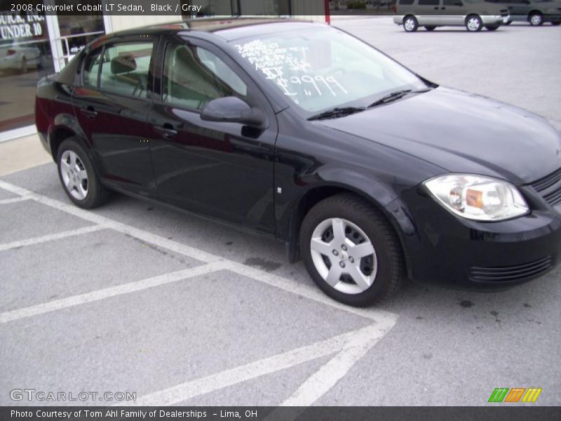 Black / Gray 2008 Chevrolet Cobalt LT Sedan